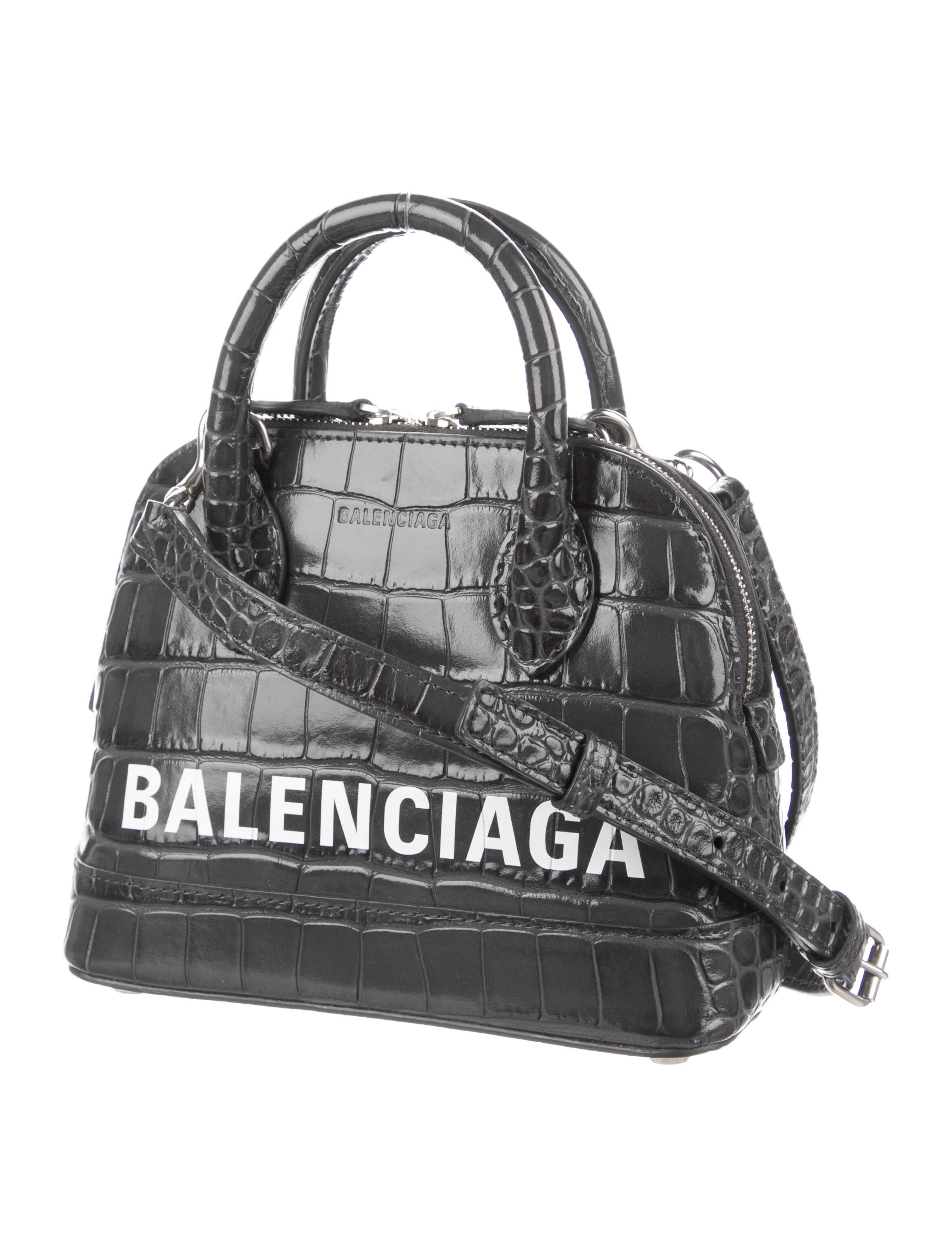 Balenciaga Ville XXS Top Handle Bag Metallic Handle Bags, Handbags