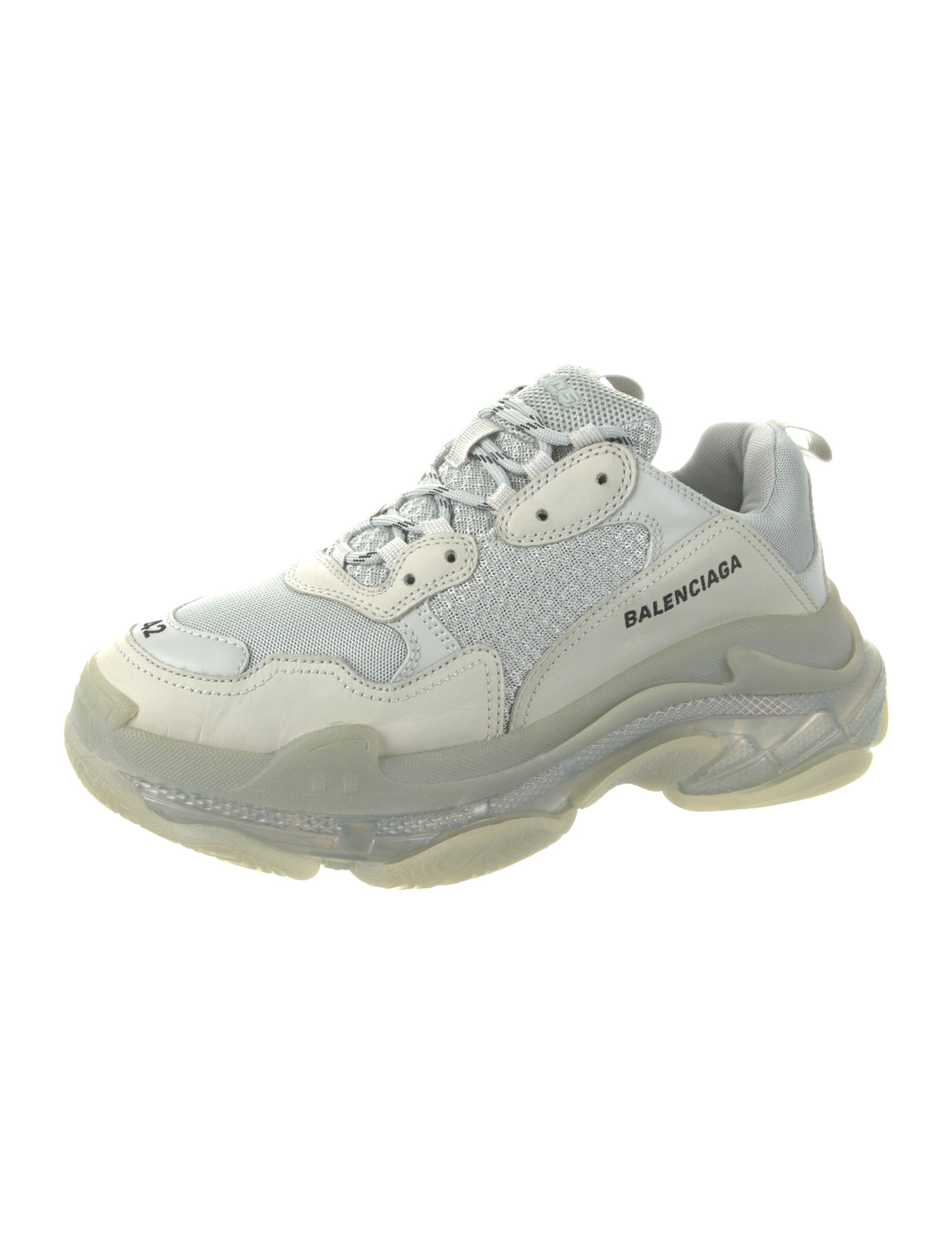 balenciaga triple s clear sole trainers