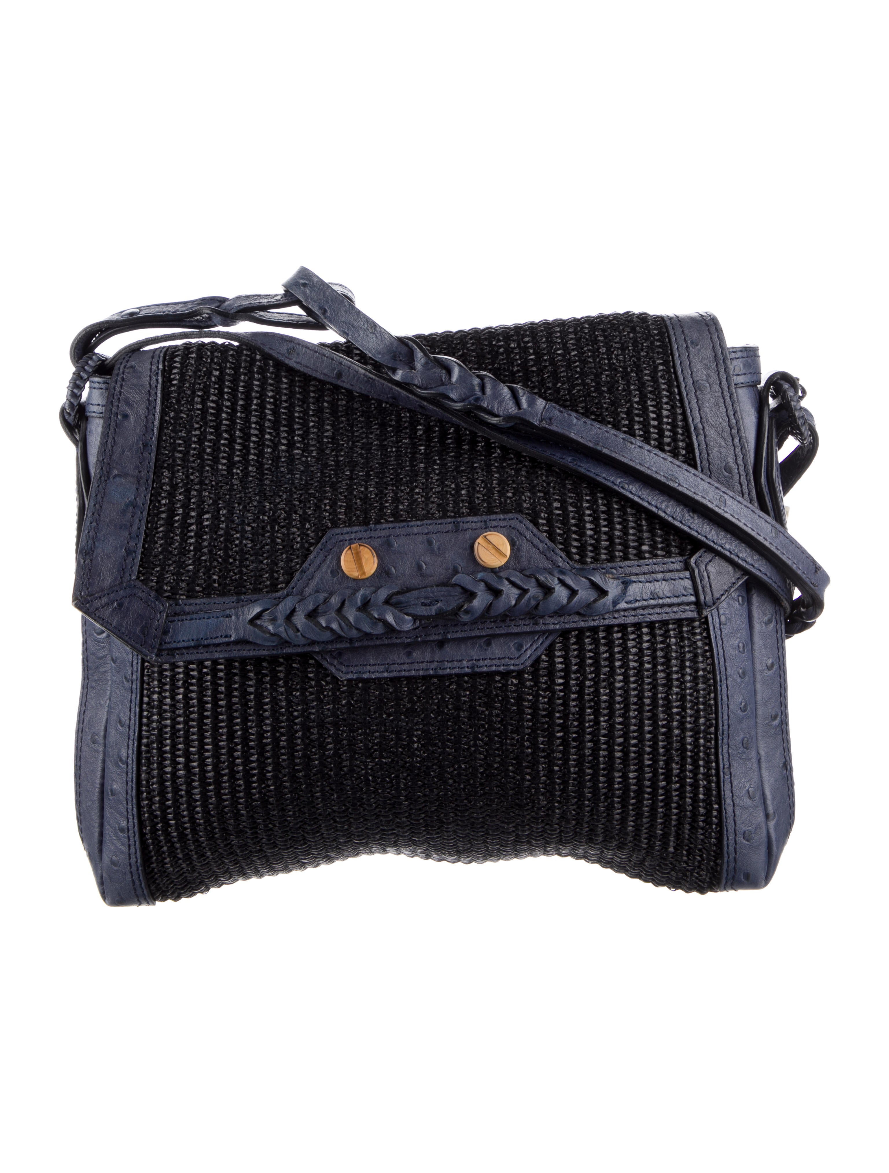 balenciaga ostrich bag