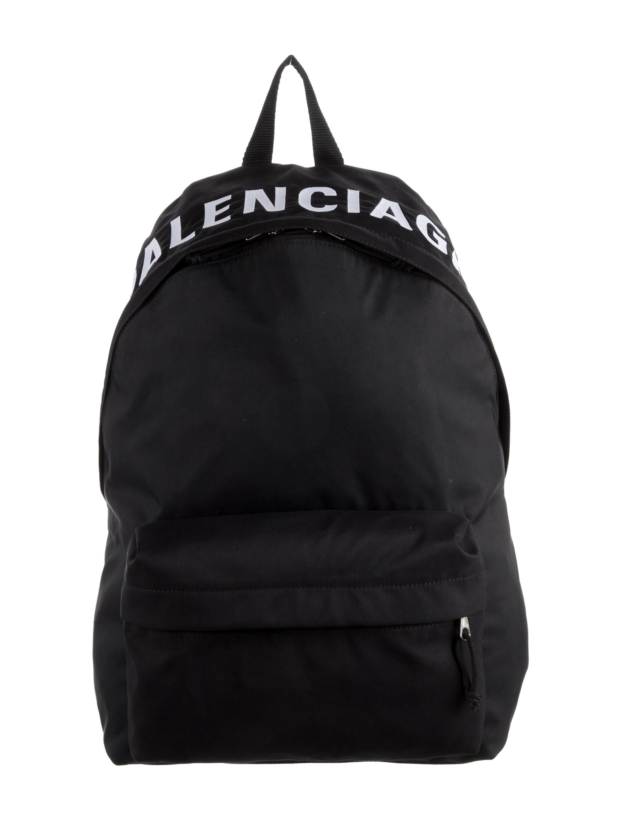 Balenciaga 2021 Wheel Logo Backpack Black Backpacks, Handbags
