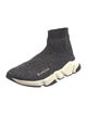 Balenciaga Speed Trainer Mid Lurex 'Black' Sock Sneakers