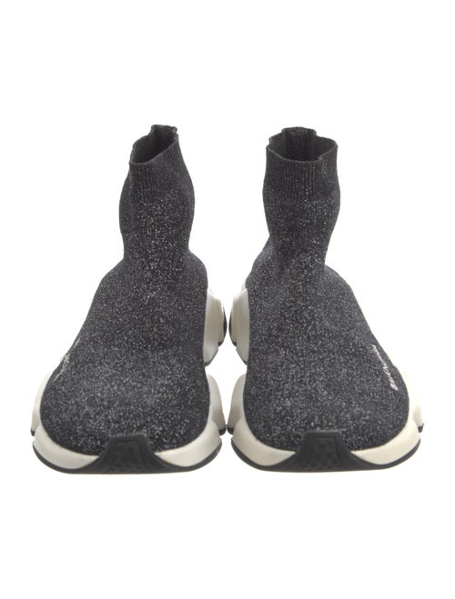 Balenciaga Speed Trainer Mid Lurex 'Black' Sock Sneakers