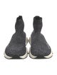 Balenciaga Speed Trainer Mid Lurex 'Black' Sock Sneakers