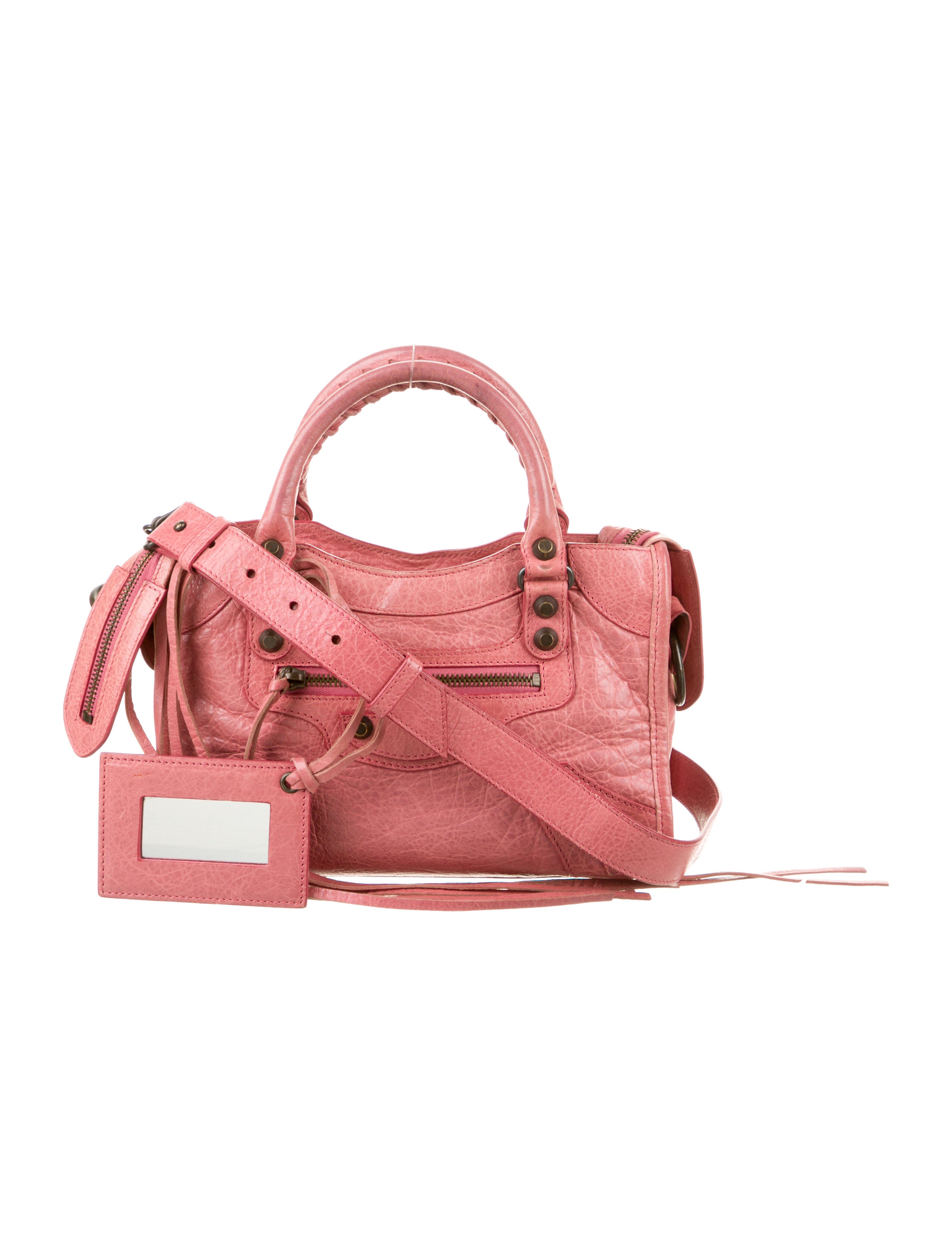 Balenciaga Motocross Classic Mini City Bag - Pink Mini Bags