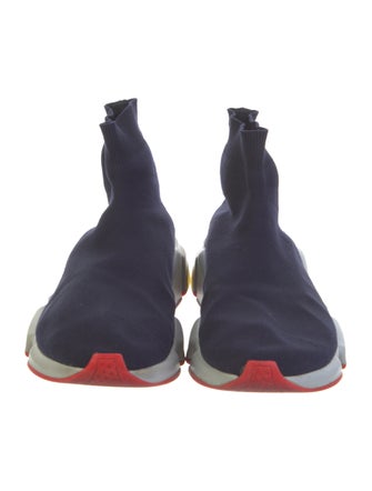 Balenciaga BB Logo Speed Trainer 'Blue Marine' Sock Sneakers