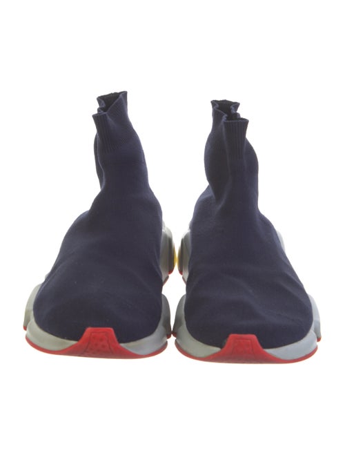 Balenciaga BB Logo Speed Trainer 'Blue Marine' Sock Sneakers