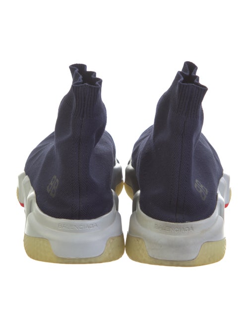 Balenciaga BB Logo Speed Trainer 'Blue Marine' Sock Sneakers