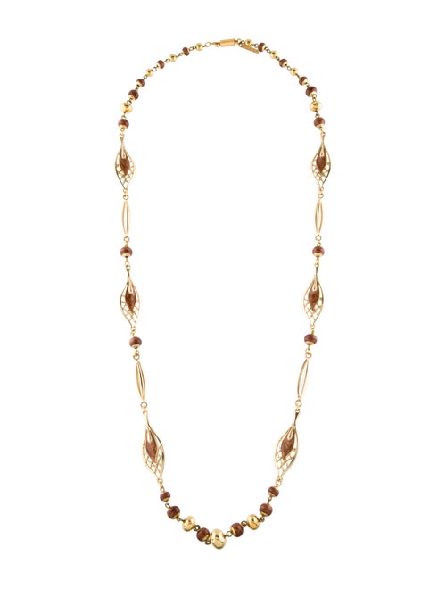 Balenciaga Resin Bead Station Neklace