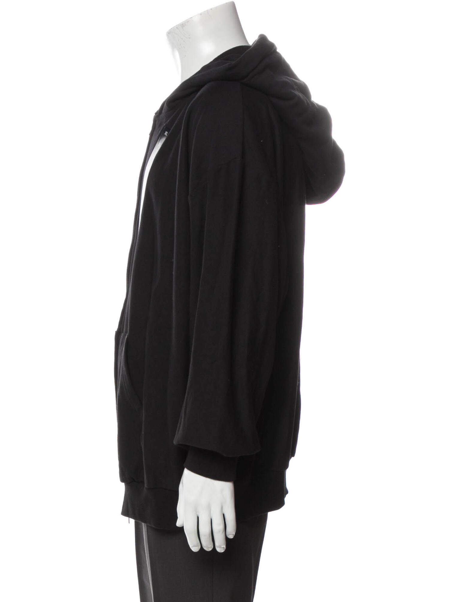 Balenciaga 2022 Size Sticker Hoodie - Black Sweatshirts & Hoodies