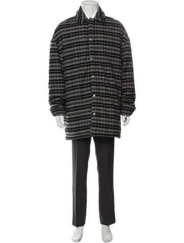 Balenciaga Outerwear 2019 Plaid Print Overcoat Us38, It48 | M