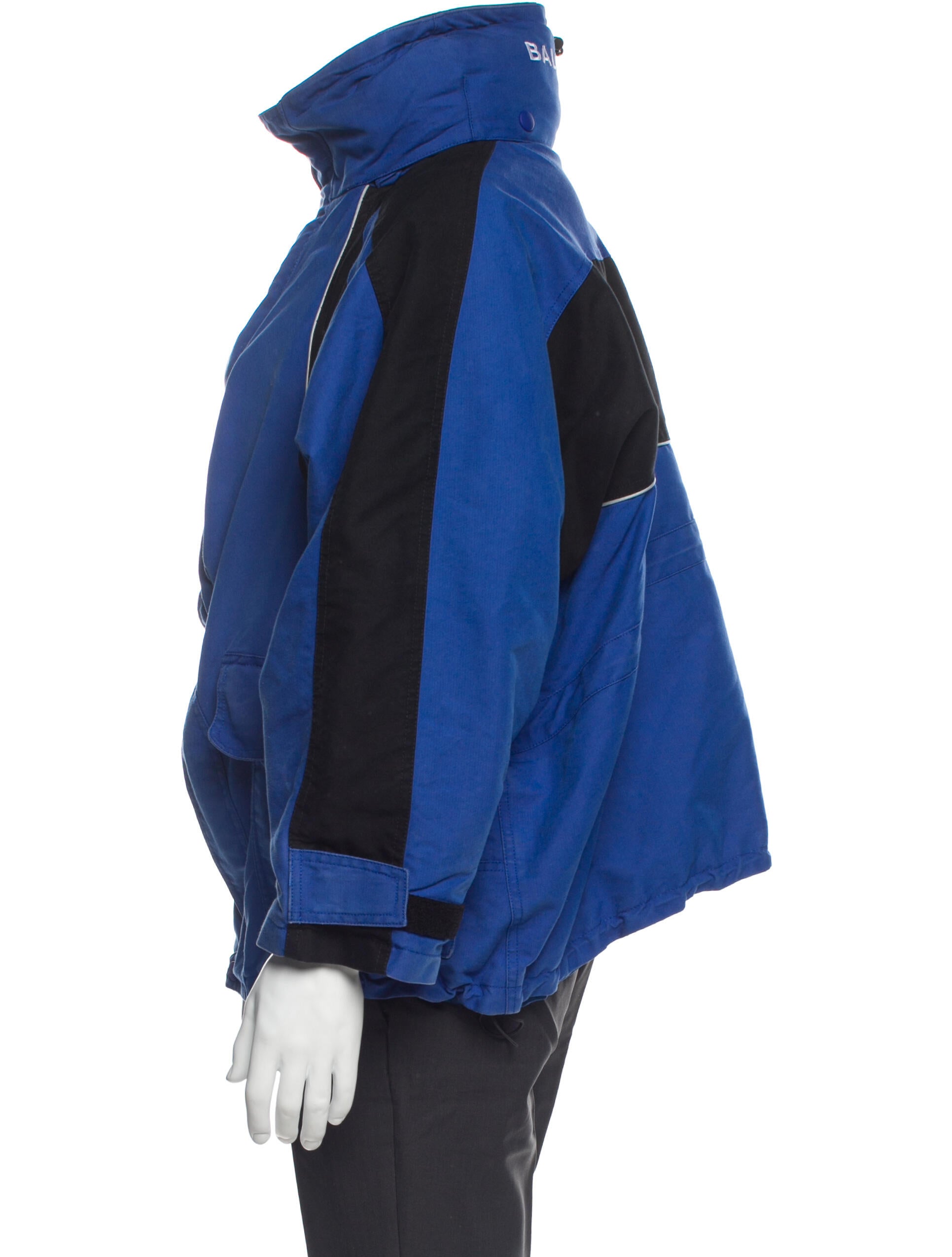 Balenciaga 2016 Oversized Swing Parka Parka - Blue Outerwear