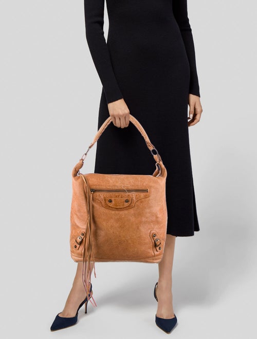 Balenciaga Agneau Motocross Classic Day Hobo