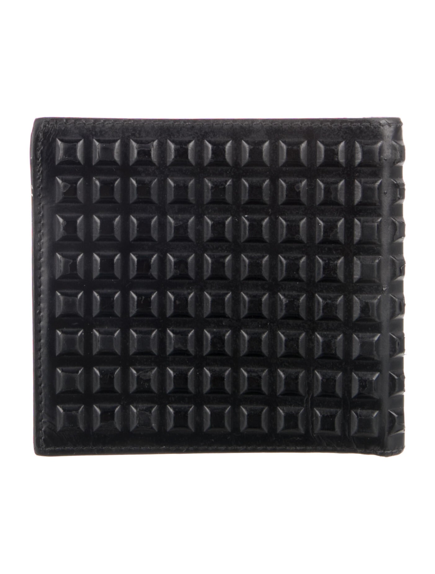 Balenciaga Grid Calfskin Bifold Wallet