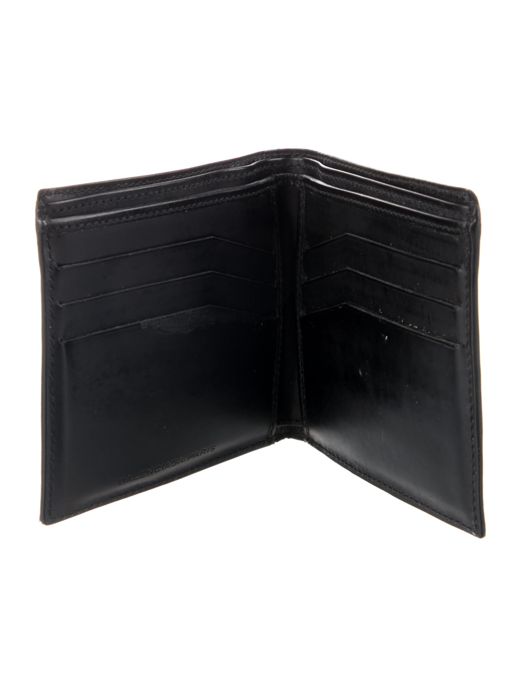 Balenciaga Grid Calfskin Bifold Wallet