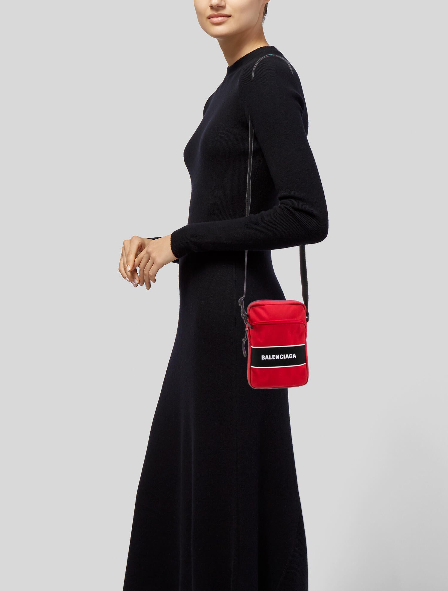 Balenciaga Sport Messenger Bag Red Crossbody Bags, Handbags