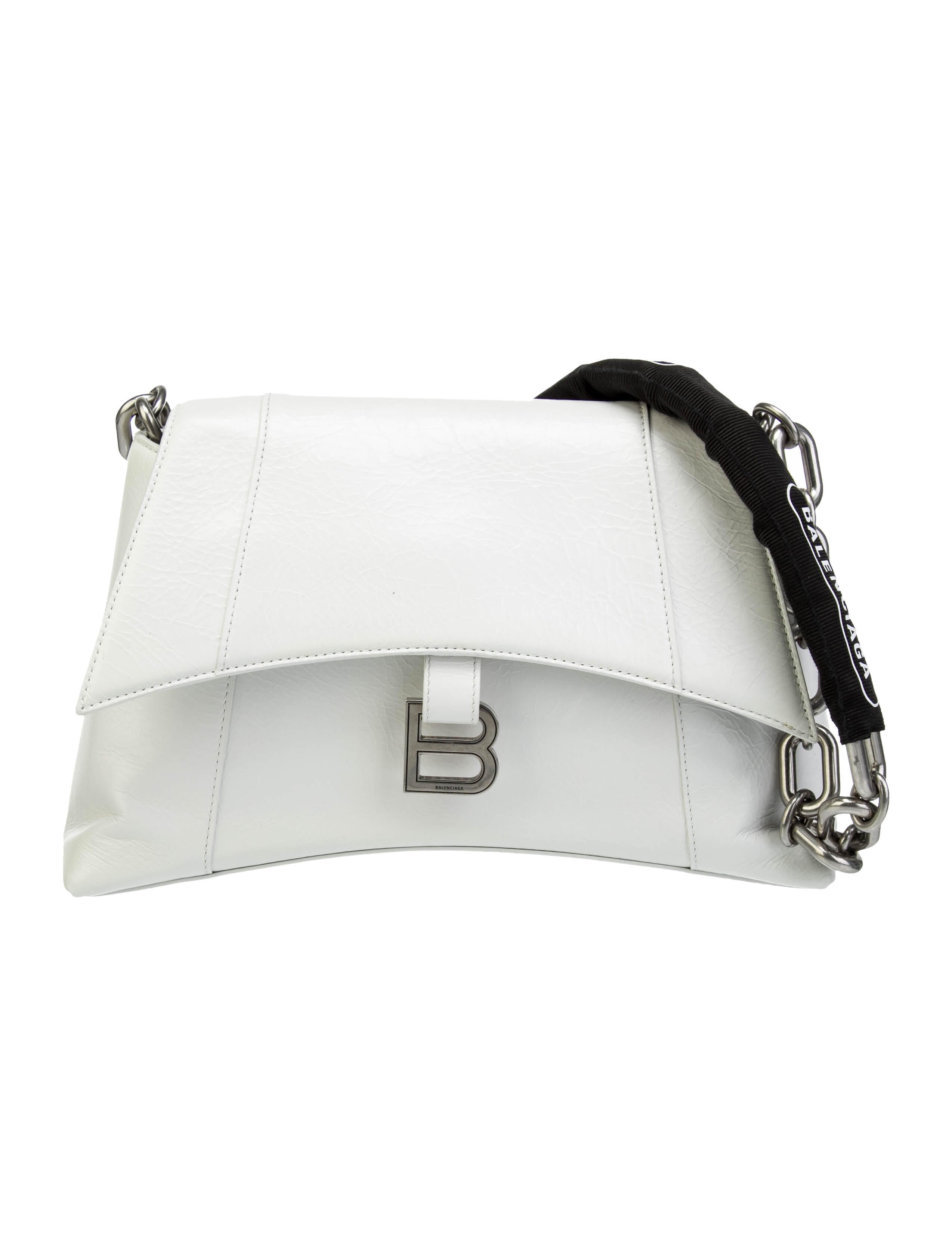 Balenciaga Small Downtown Shoulder Bag White Shoulder Bags, Handbags