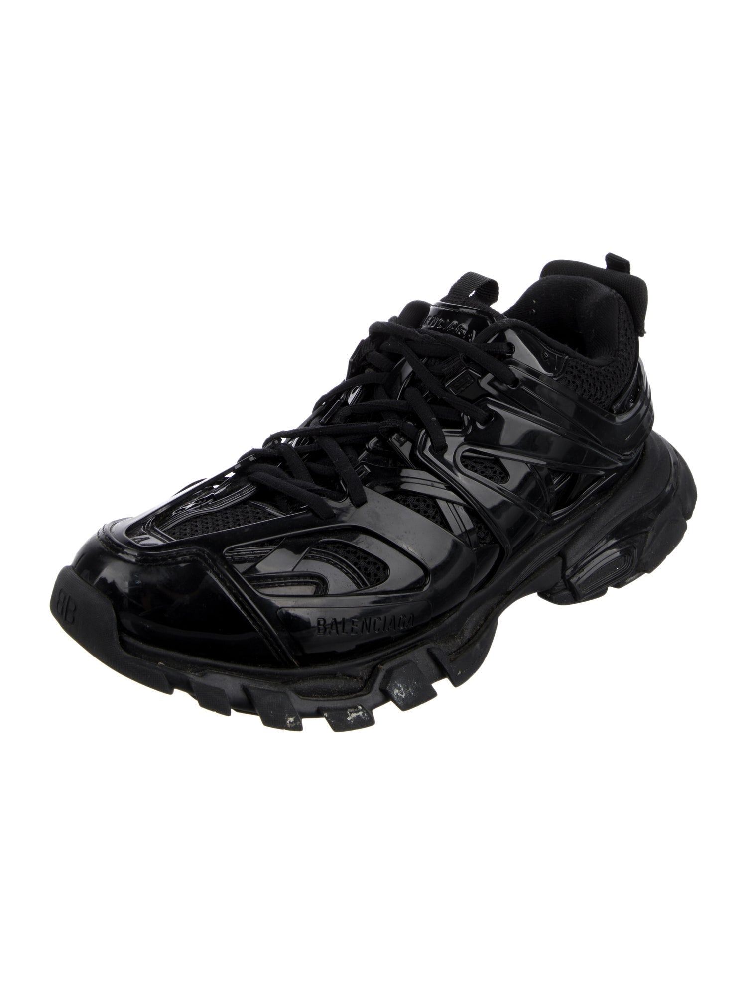 Balenciaga Black Fabric Athletic Sneakers