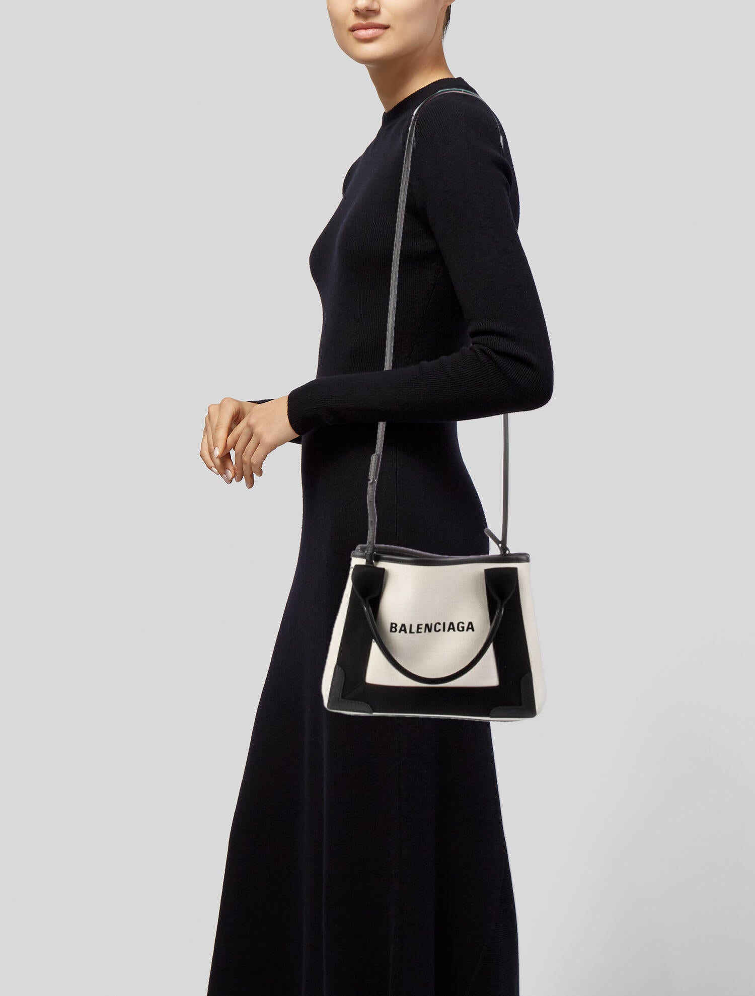 Balenciaga Navy XS Cabas