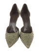 Balenciaga Ostrich Animal Print D'Orsay Pumps
