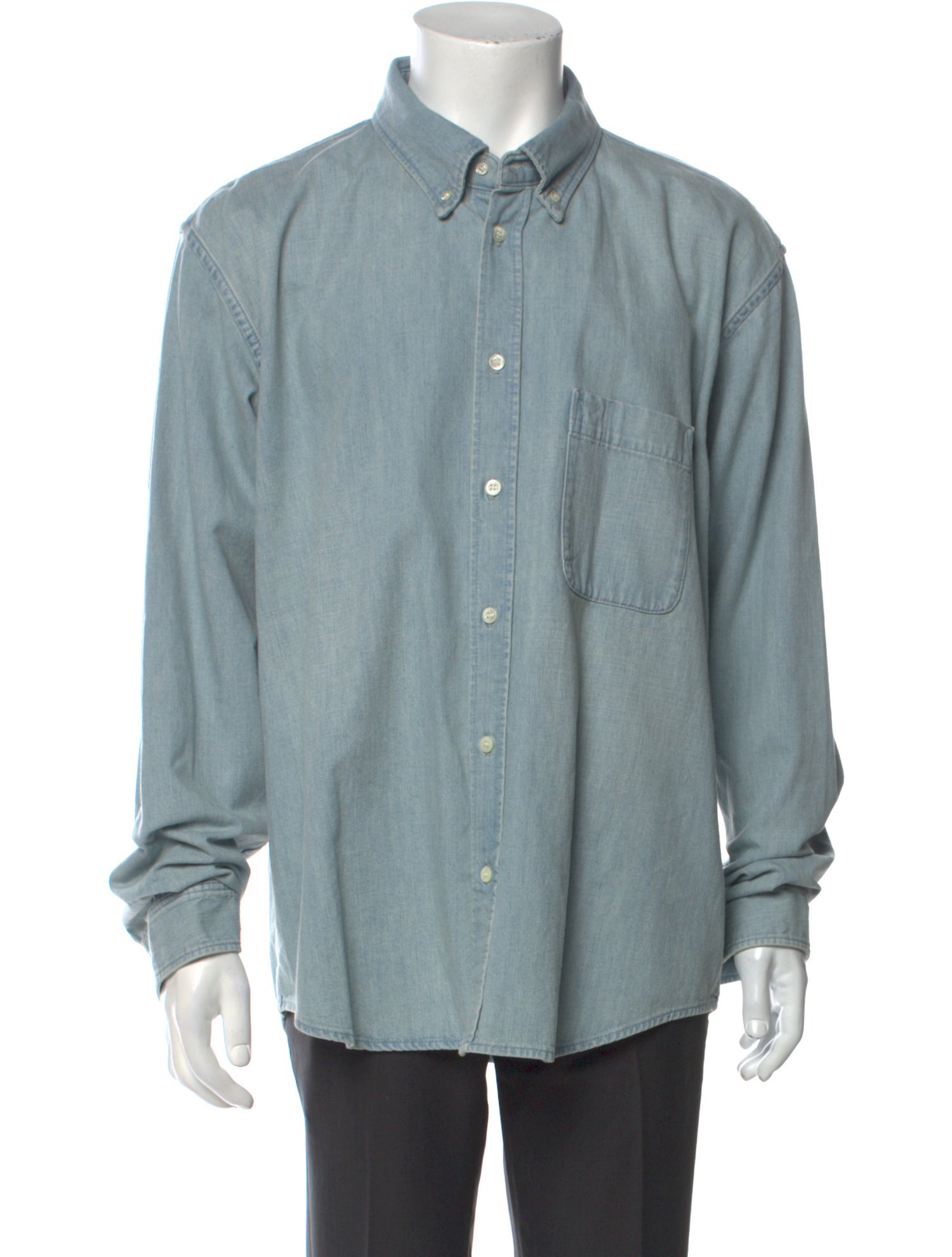 balenciaga denim shirt