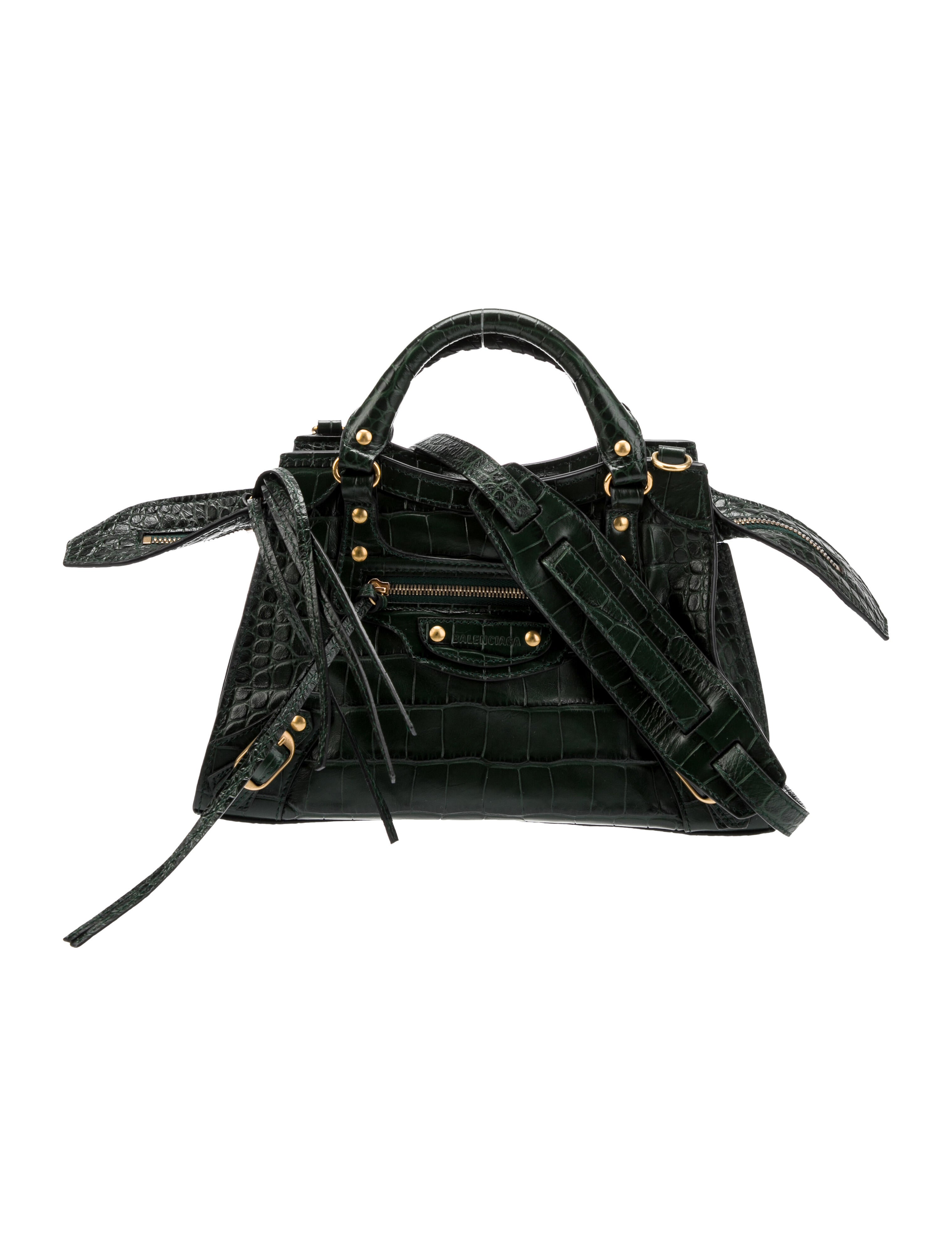 Balenciaga Motocross Neo Classic XS City Bag w/ Strap - Green