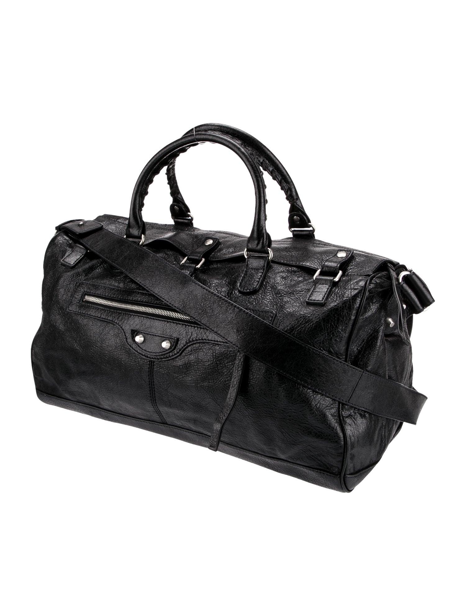 Balenciaga Motocross Small Classic Hardware Squash Duffel Bag