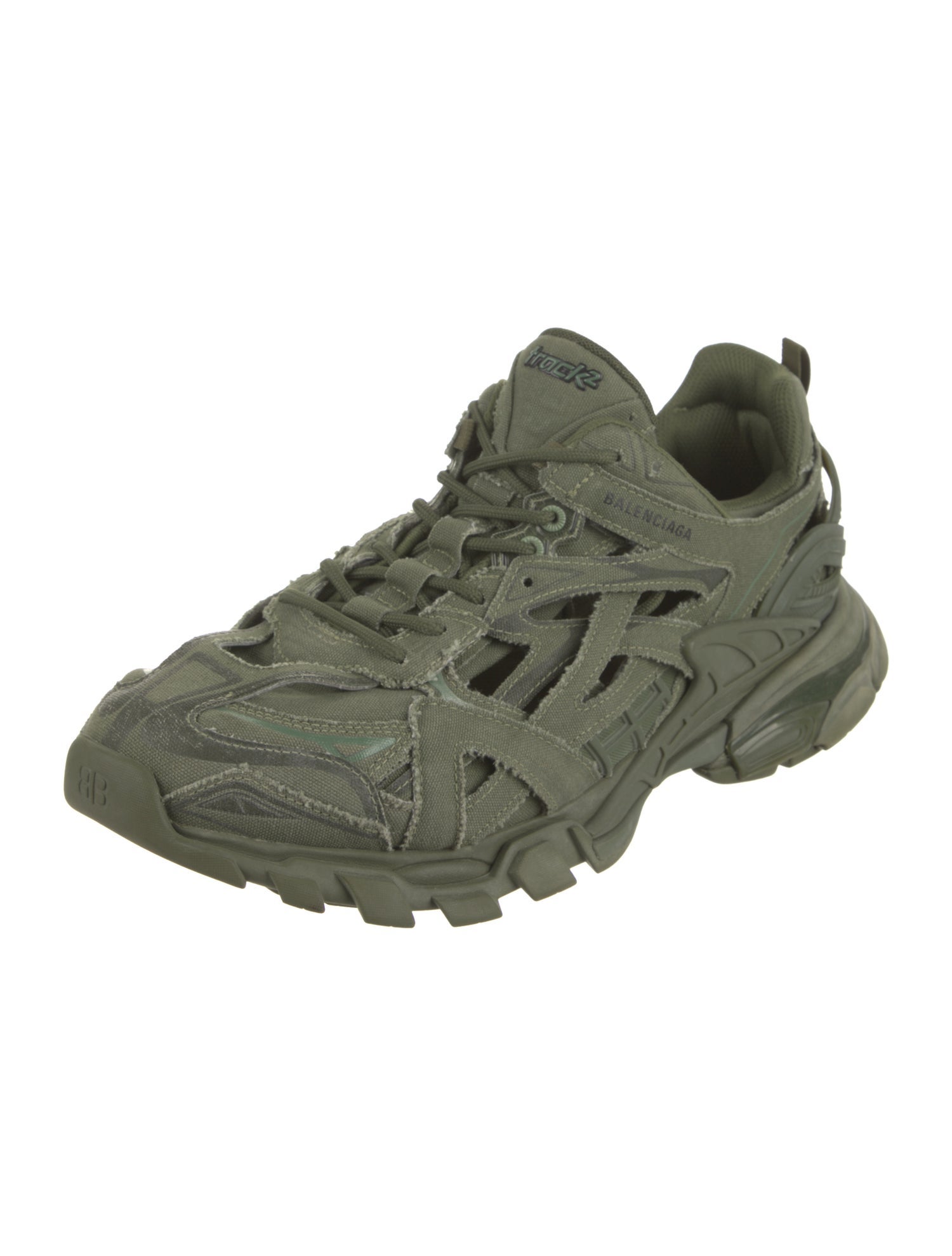 Balenciaga Gray Leather Athletic Sneakers main image 1
