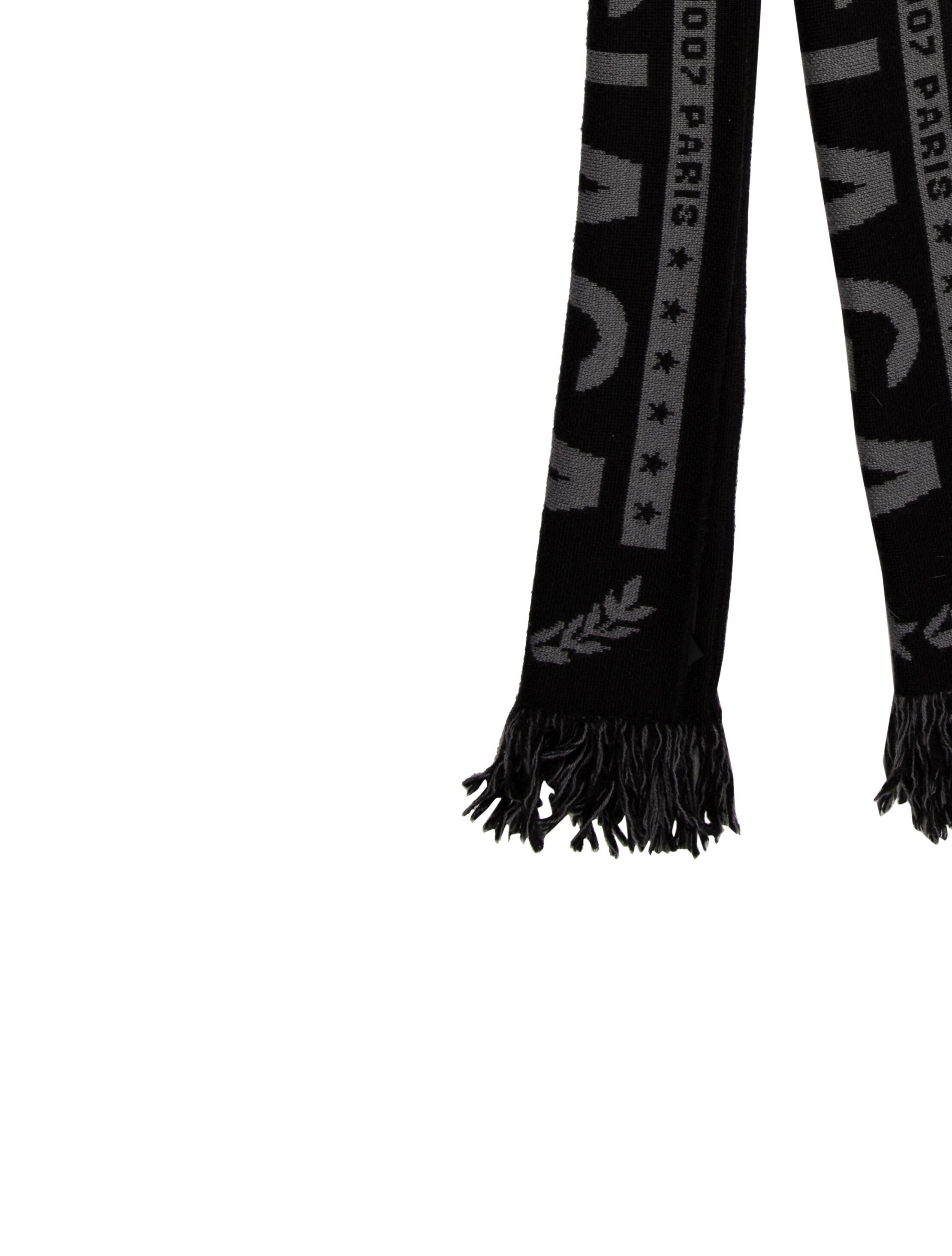 Balenciaga Printed Scarf Black Scarves and Shawls, Accessories BAL258087 The RealReal