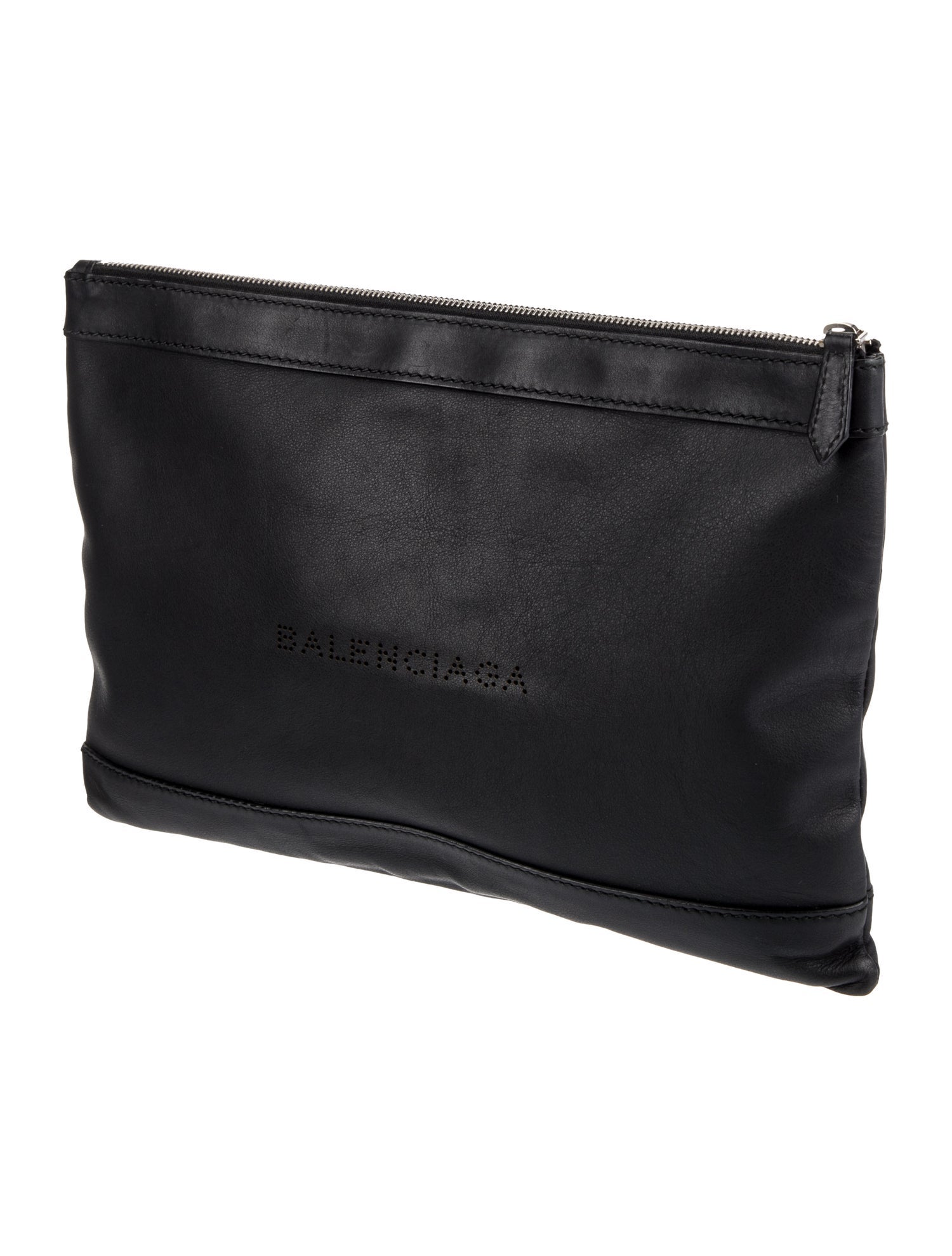 Balenciaga Navy Clip M Pouch