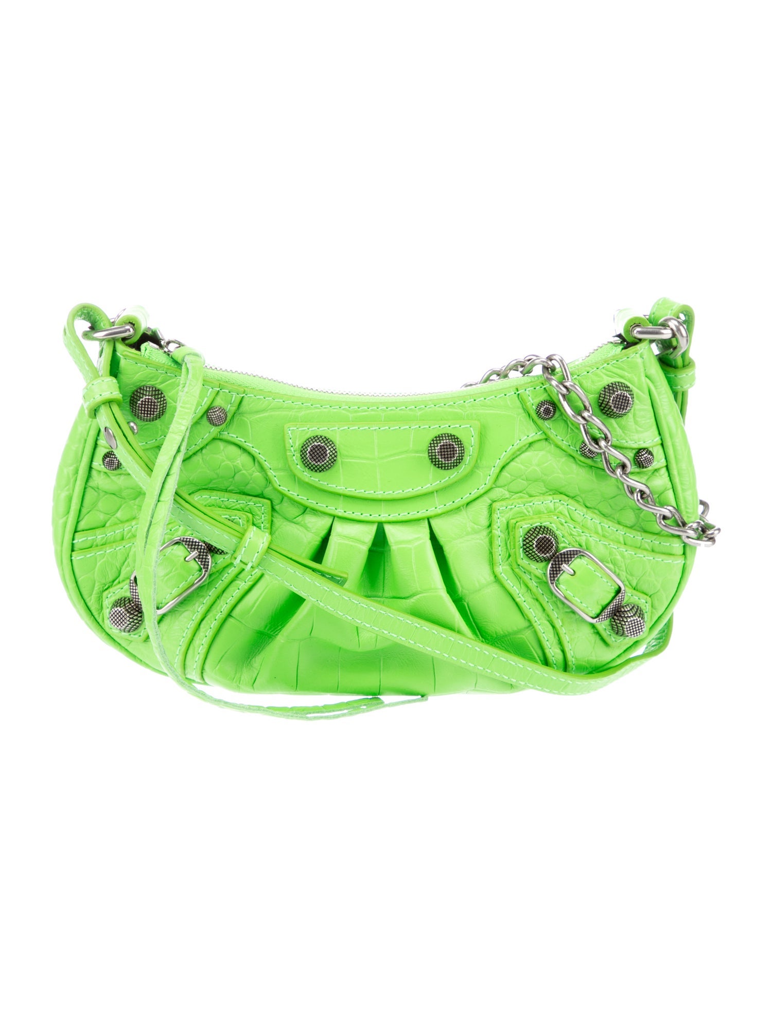 Balenciaga Mini Le Cagole Shoulder Bag Green Shoulder Bags, Handbags