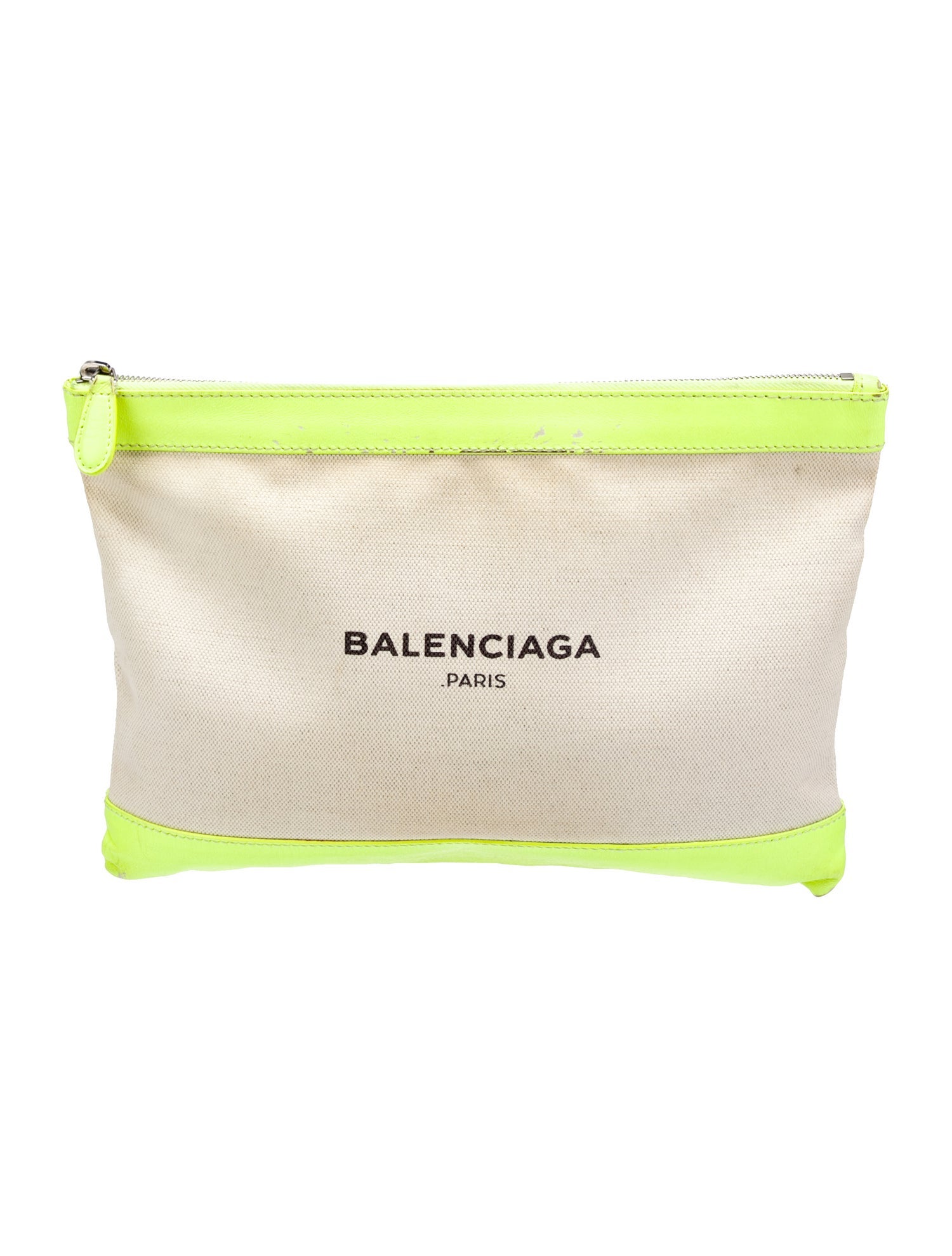 Balenciaga Navy Clip L Clutch