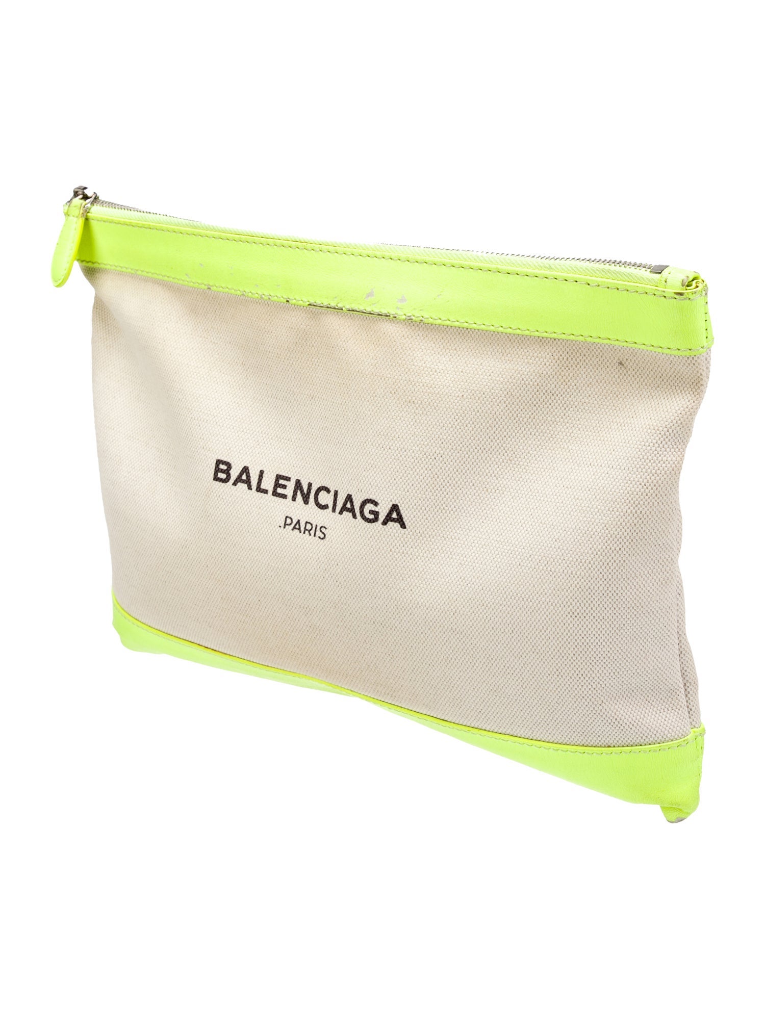 Balenciaga Navy Clip L Clutch
