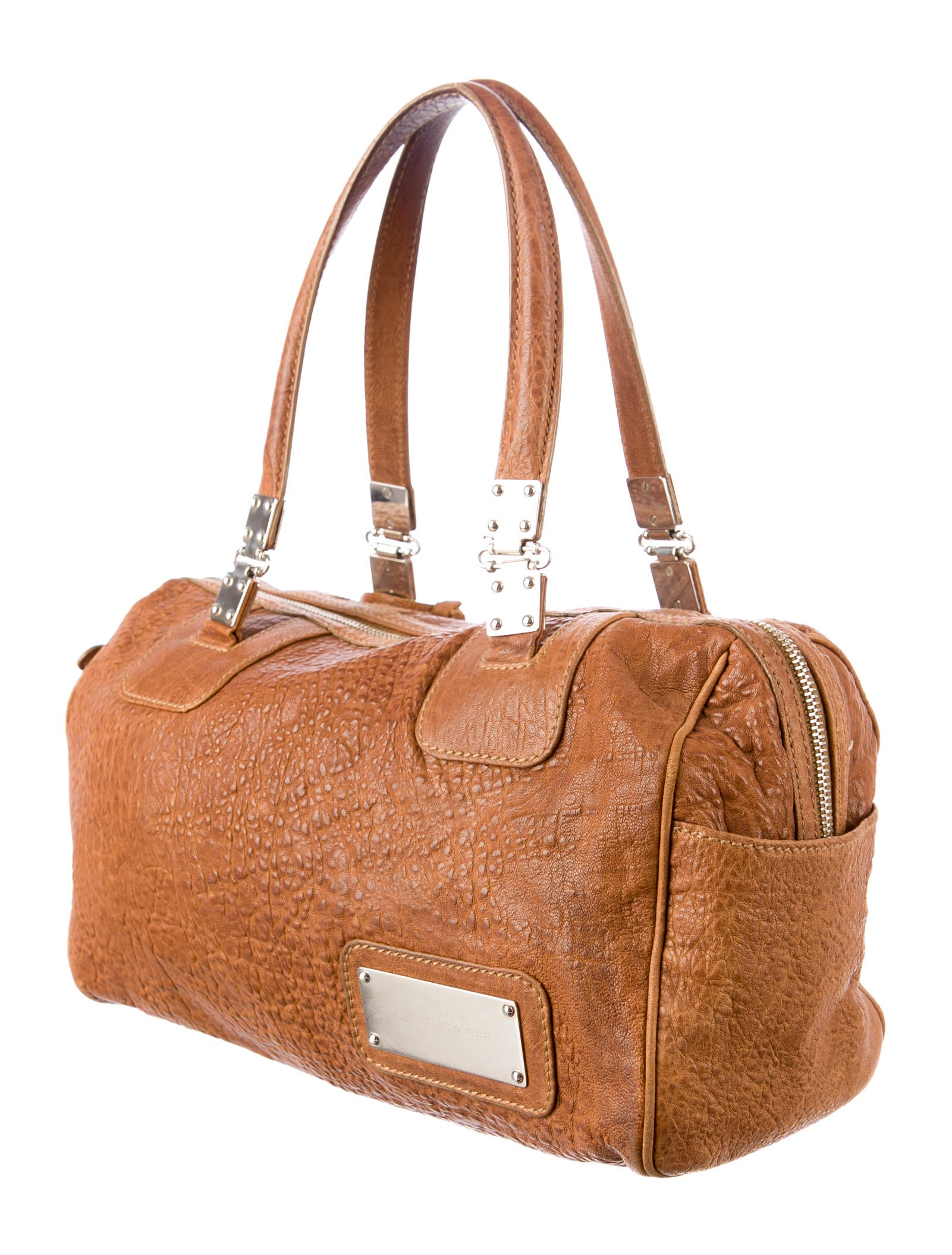 Balenciaga Boston Bag - Brown Handle Bags, Handbags - BAL26726