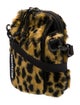 Balenciaga Faux Fur Explorer Leopard Crossbody Bag