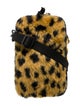Balenciaga Faux Fur Explorer Leopard Crossbody Bag
