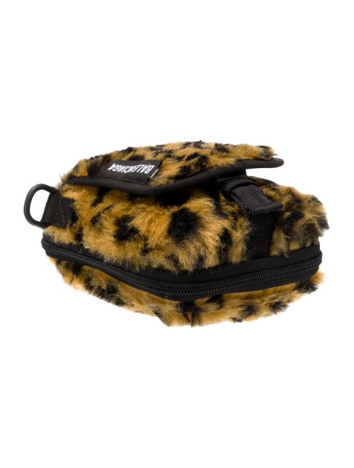 Balenciaga Faux Fur Explorer Leopard Crossbody Bag