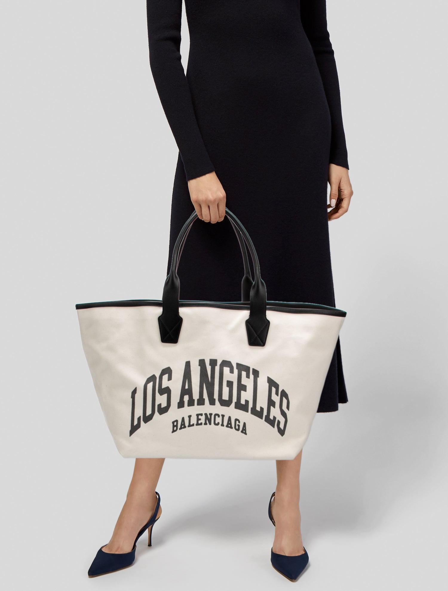 早期完売★BALENCIAGA JUMBO L TOTE★New BALENCIAGA - L Cities Jumbo Canvas Tote Balenciaga
