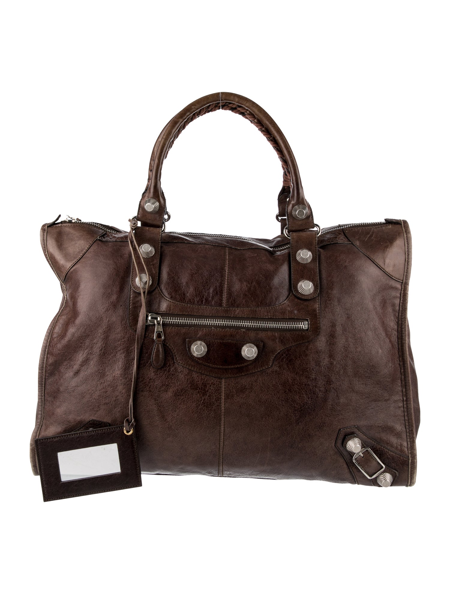 Balenciaga Motocross Giant 21 Voyage Weekender - Brown Luggage and