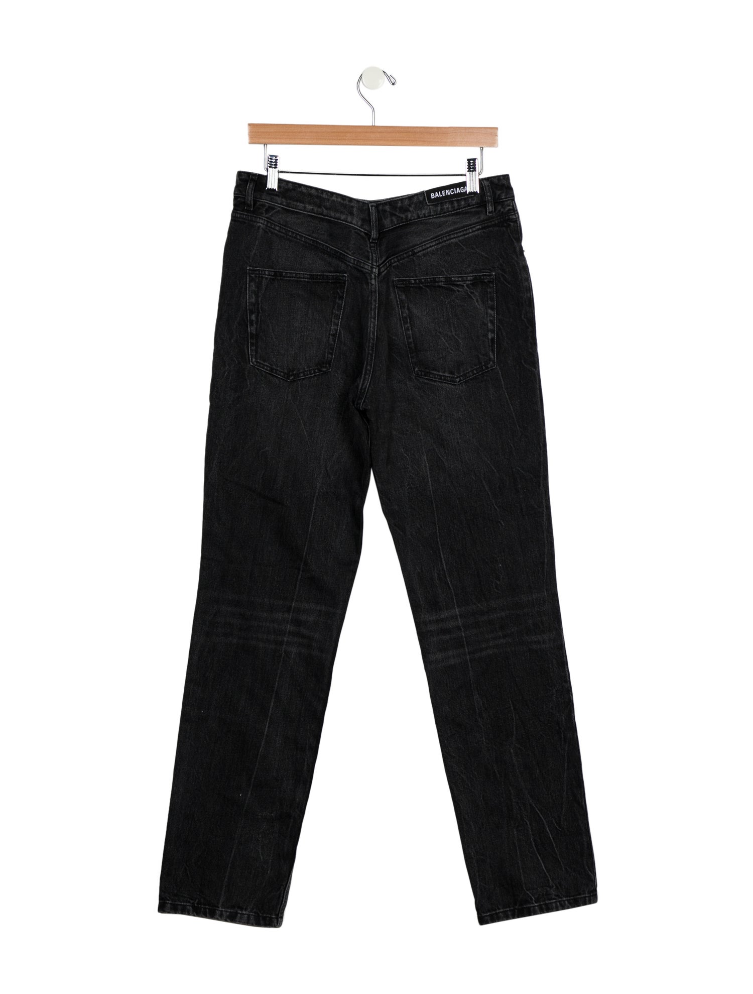 Balenciaga 2020 Straight Leg Jeans w/ Tags - Black, 11.5