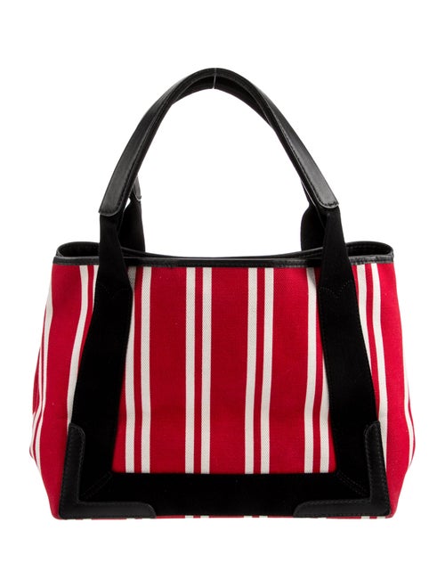 Balenciaga Striped Navy Small Cabas