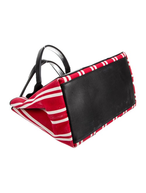 Balenciaga Striped Navy Small Cabas