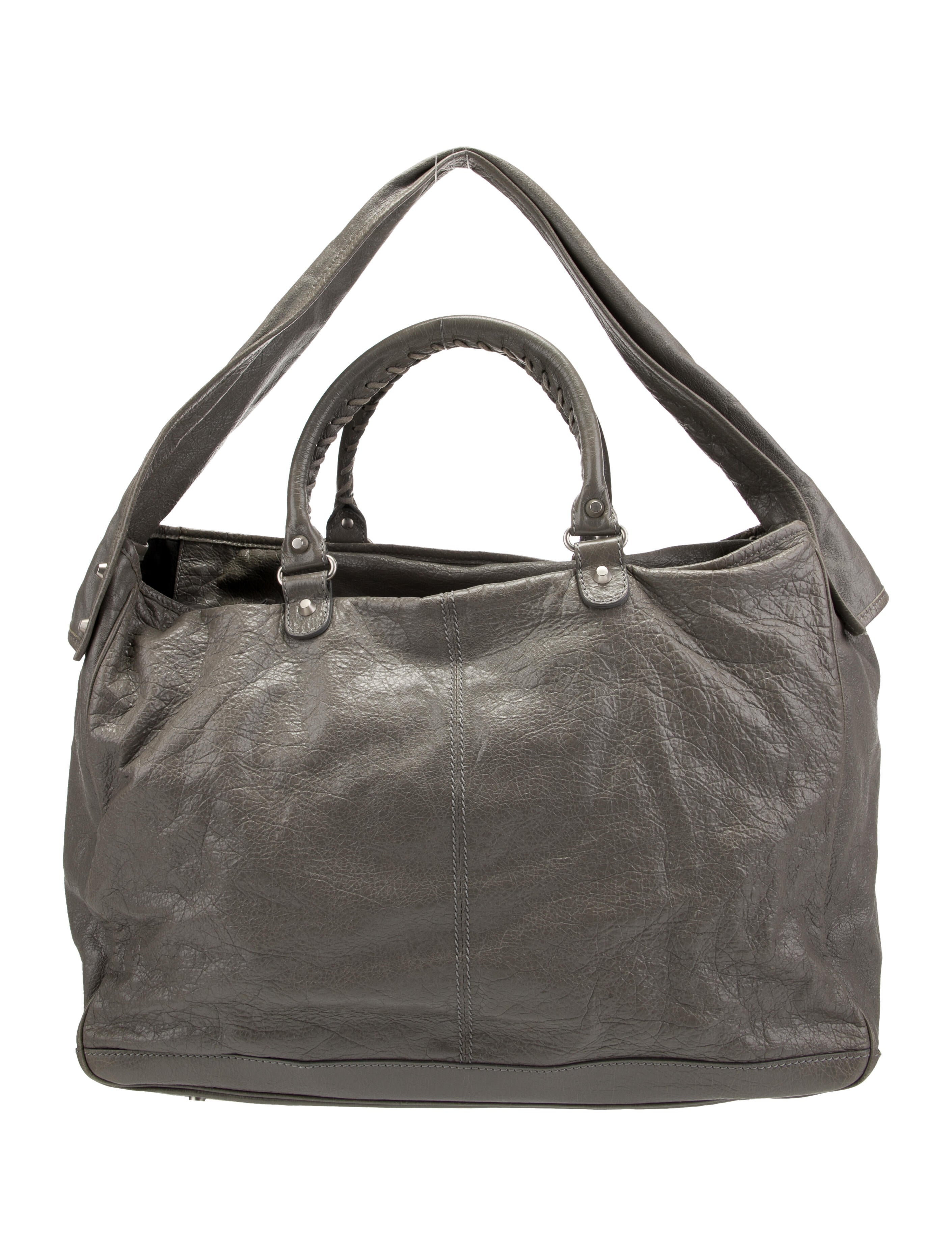 Balenciaga Motocross Classic Bridge Bag - Grey Totes, Handbags