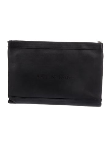 Balenciaga Clutches Leather Portfolio One Size