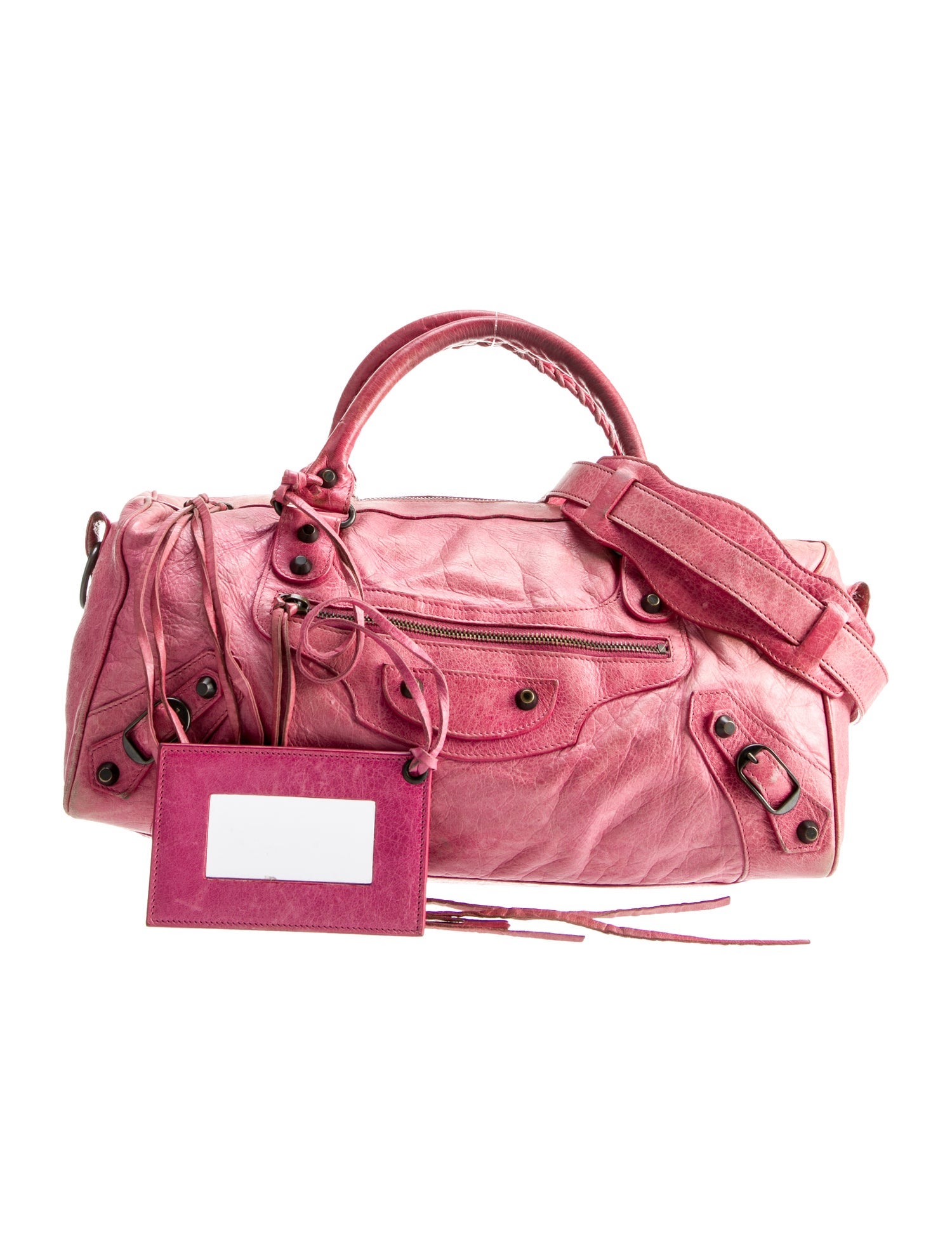 Balenciaga Motocross Classic Twiggy Bag - Pink Handle Bags