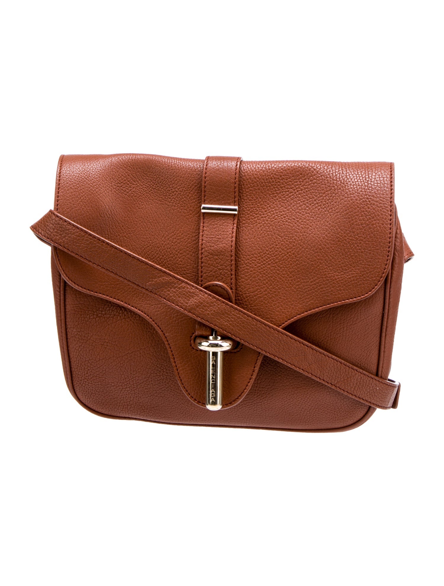 Balenciaga Tube S Crossbody Bag - Brown Crossbody Bags, Handbags 
