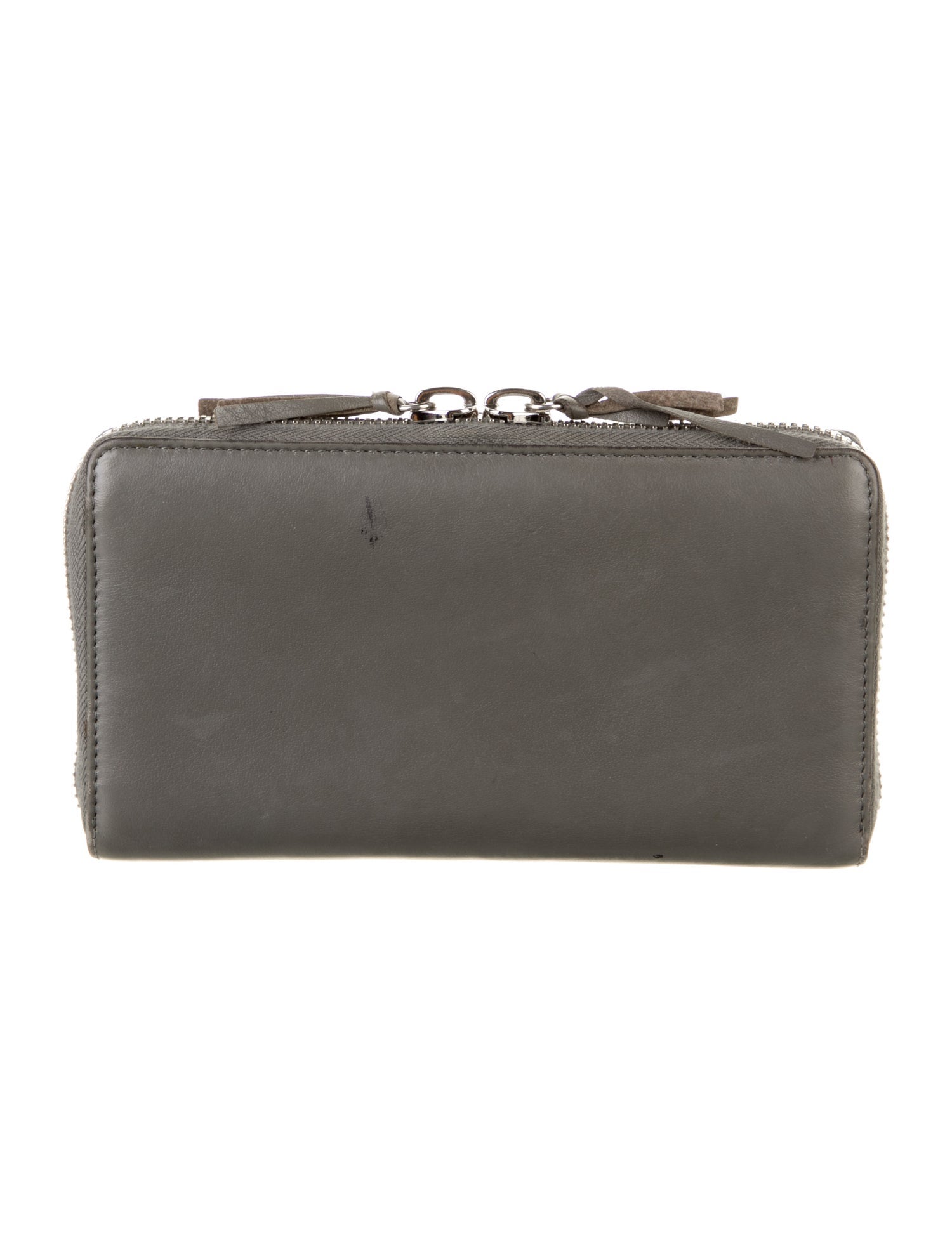 Balenciaga Papier Zip Around Continental Leather Continental Wallet