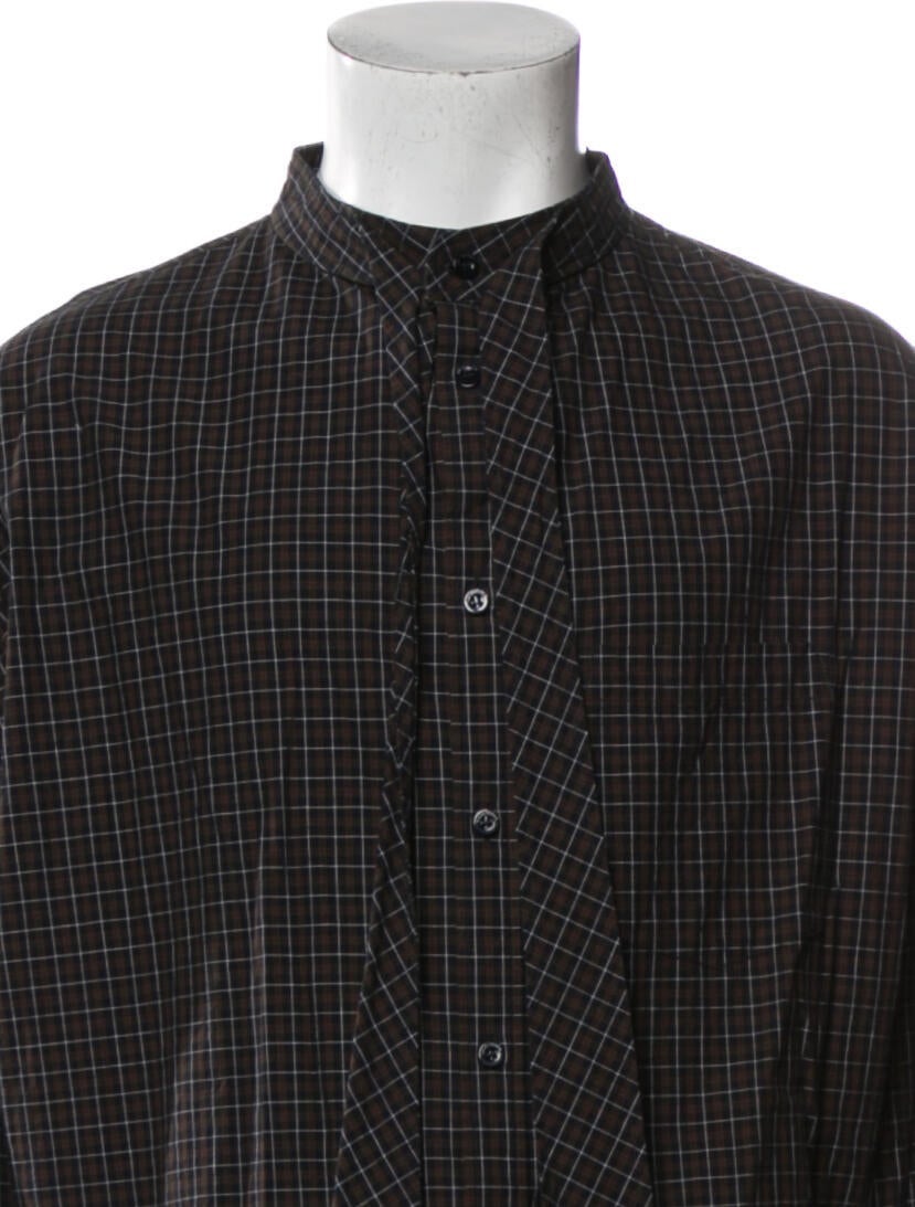 Balenciaga 2018 Swing Shirt Button-Up Top