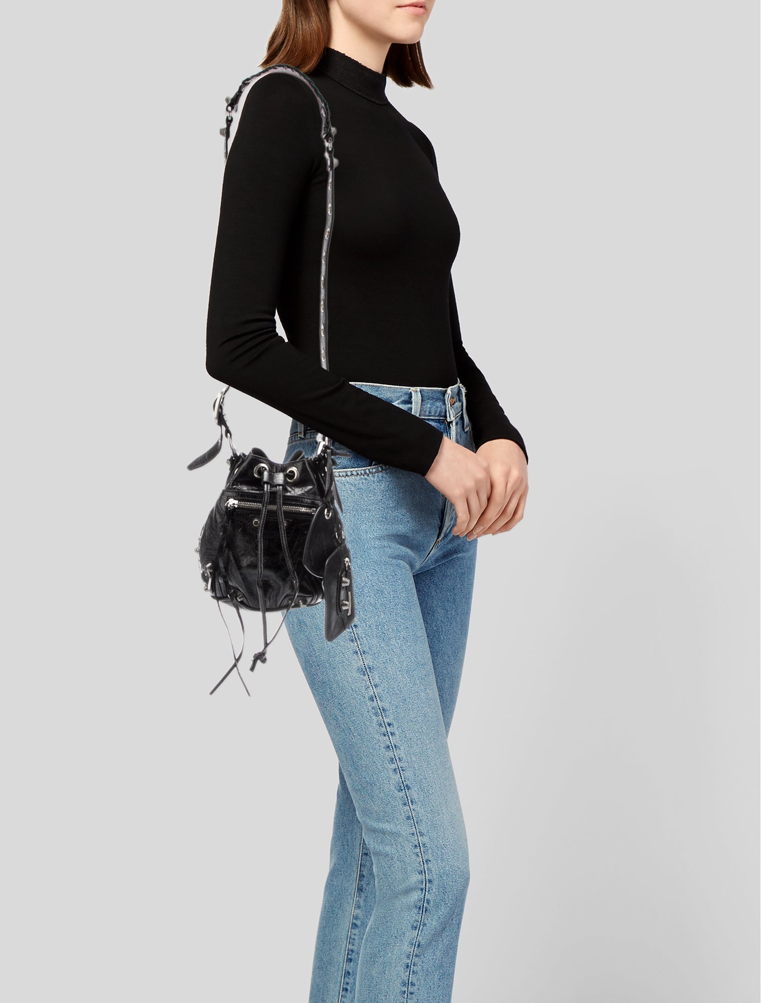 Balenciaga 2022 Le Cagole XS Bucket - Black Bucket Bags, Handbags