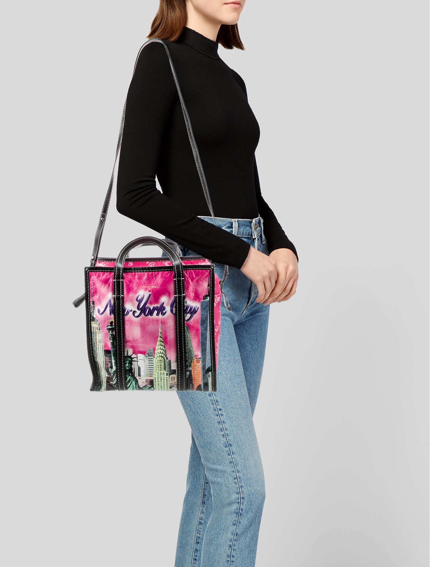 Balenciaga New York City Bazar S Shopper Tote - Pink Totes