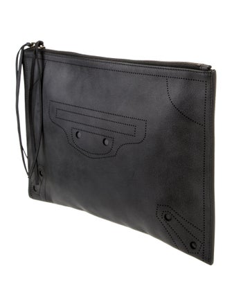 Balenciaga Motocross Blackout Clutch